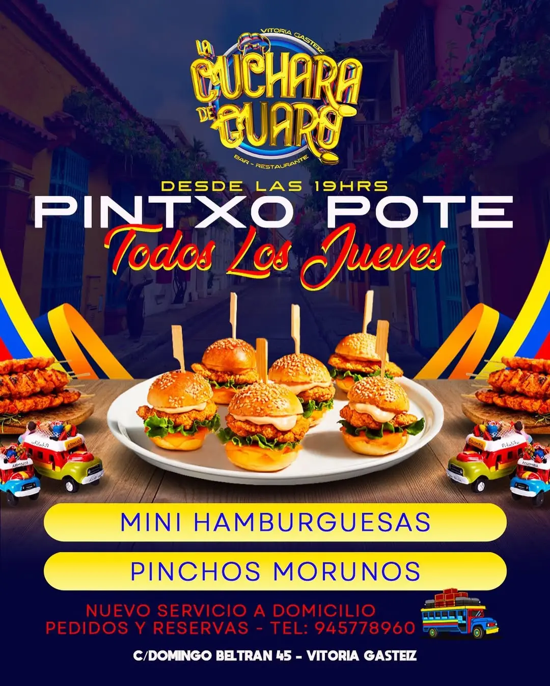 Pintxo pote latino en Vitoria gasteiz